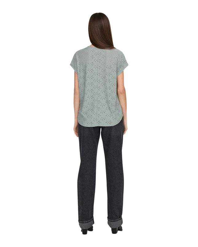 Only T-shirt Onlsmilla Donna Verde