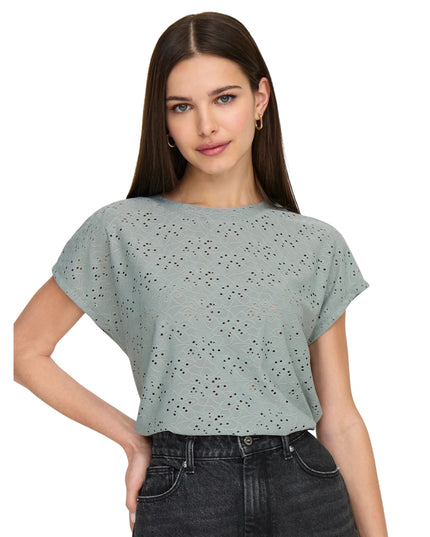 Only T-shirt Onlsmilla Donna Verde