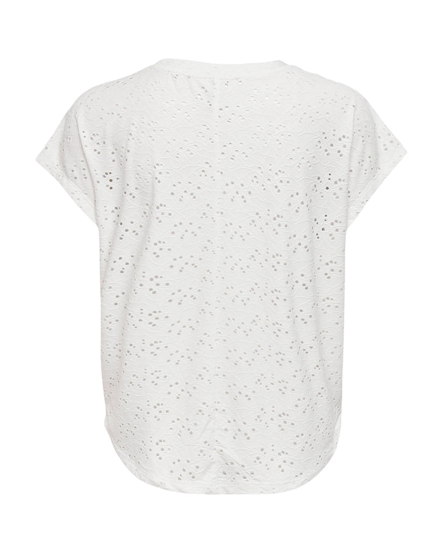 Only T-shirt Onlsmilla Donna Bianco