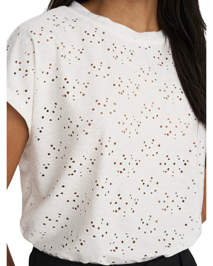 Only T-shirt Onlsmilla Donna Bianco