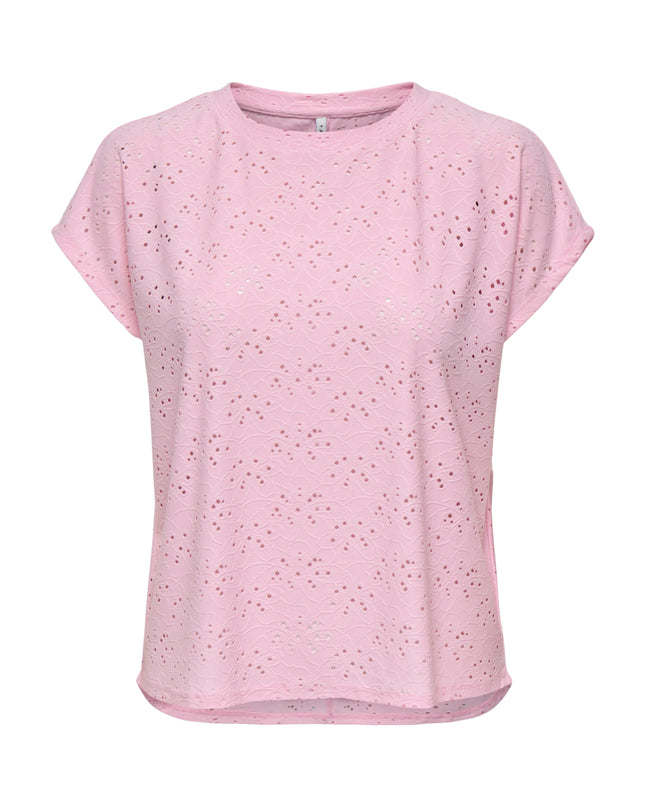 Only T-shirt Onlsmilla Donna Rosa