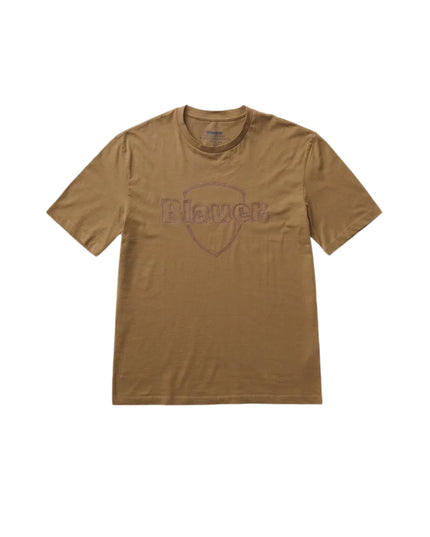 Blauer T-shirt Montfern Uomo Marrone