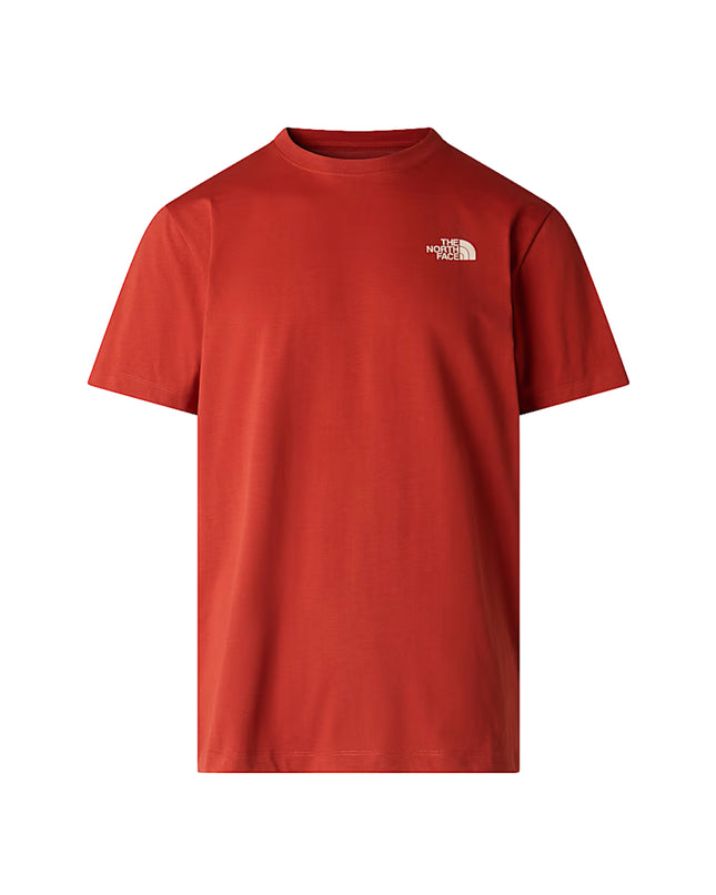 The North Face T-shirt Vertical Regular Uomo Arancio