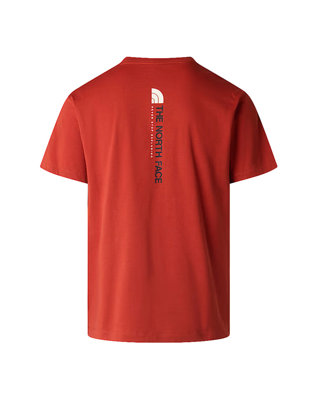 The North Face T-shirt Vertical Regular Uomo Arancio