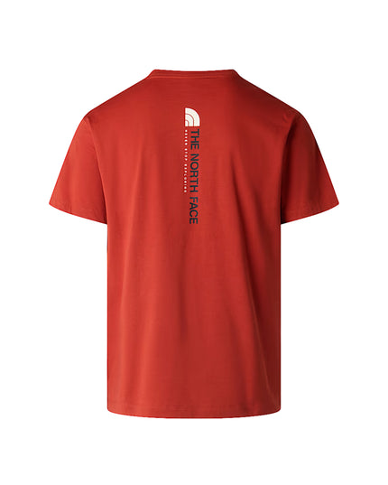 The North Face T-shirt Vertical Regular Uomo Arancio