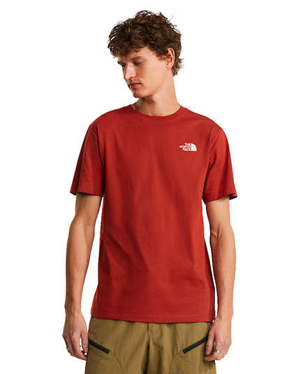 The North Face T-shirt Vertical Regular Uomo Arancio