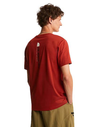 The North Face T-shirt Vertical Regular Uomo Arancio