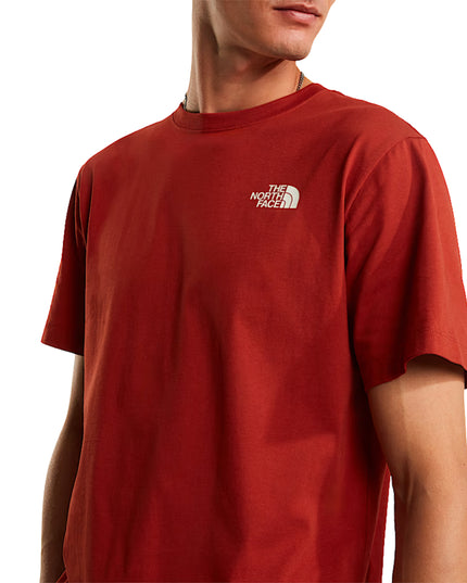 The North Face T-shirt Vertical Regular Uomo Arancio