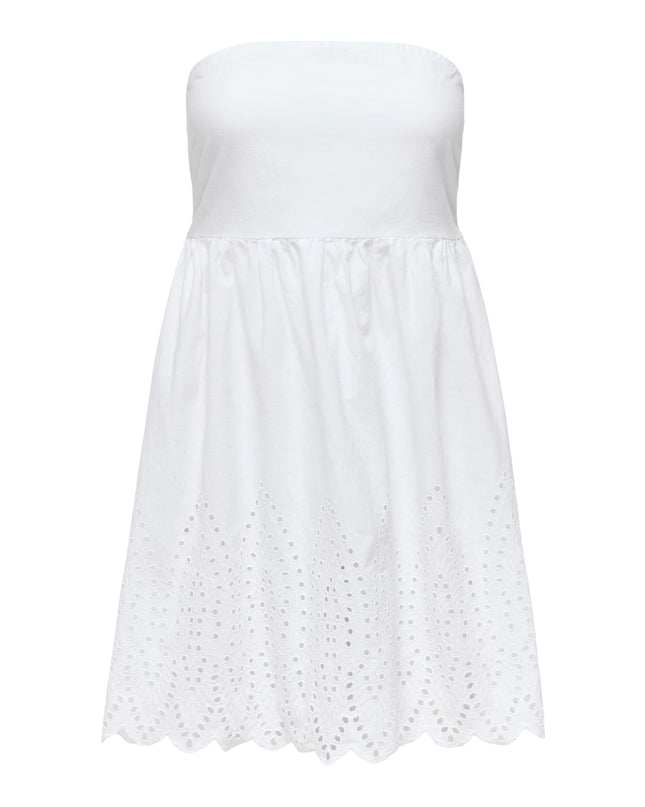 Only Vestito Onlutulum Donna Bianco
