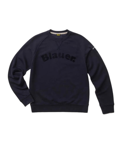 Blauer Felpa Camp Uomo Blu
