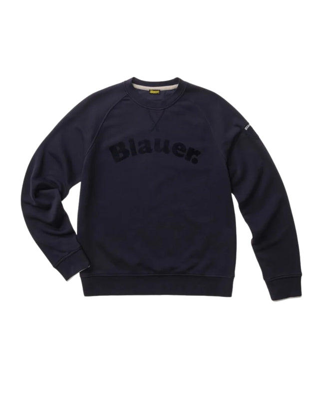 Blauer Felpa Camp Uomo Blu