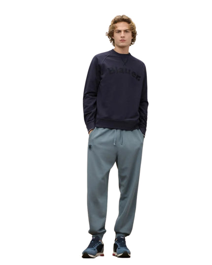 Blauer Felpa Camp Uomo Blu