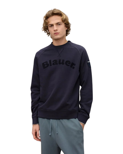 Blauer Felpa Camp Uomo Blu