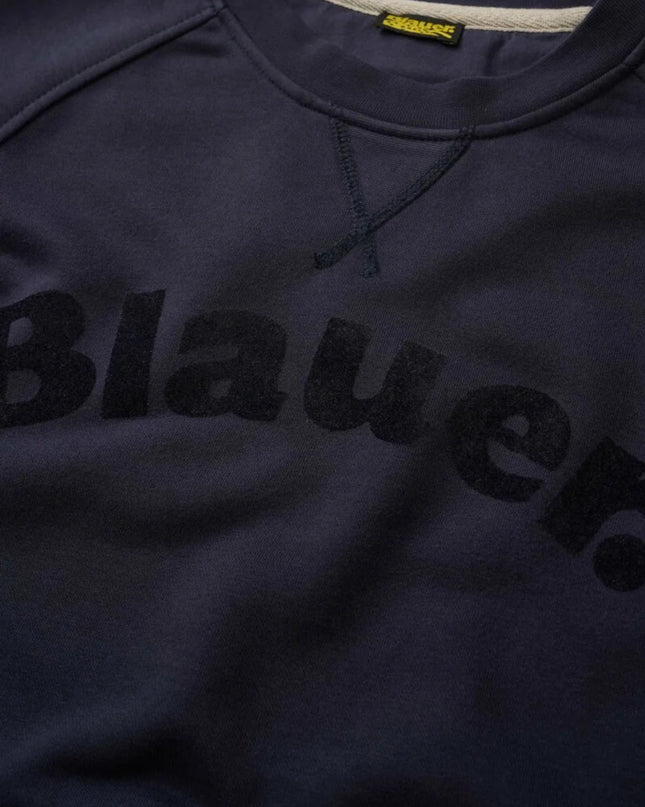 Blauer Felpa Camp Uomo Blu