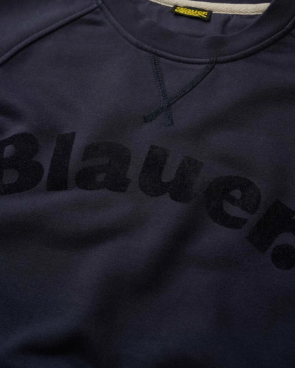 Blauer Felpa Camp Uomo Blu
