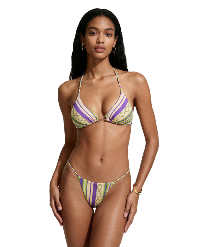 Me Fui Bikini Triangolo con Slip Fisso Donna Fantasia