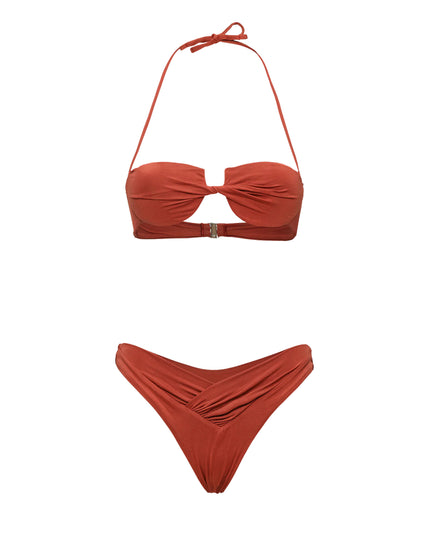 Me Fui Bikini Reggiseno con Ferretto e Slip Fisso Donna Rosso