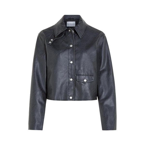 Calvin Klein Leather jackets Black
